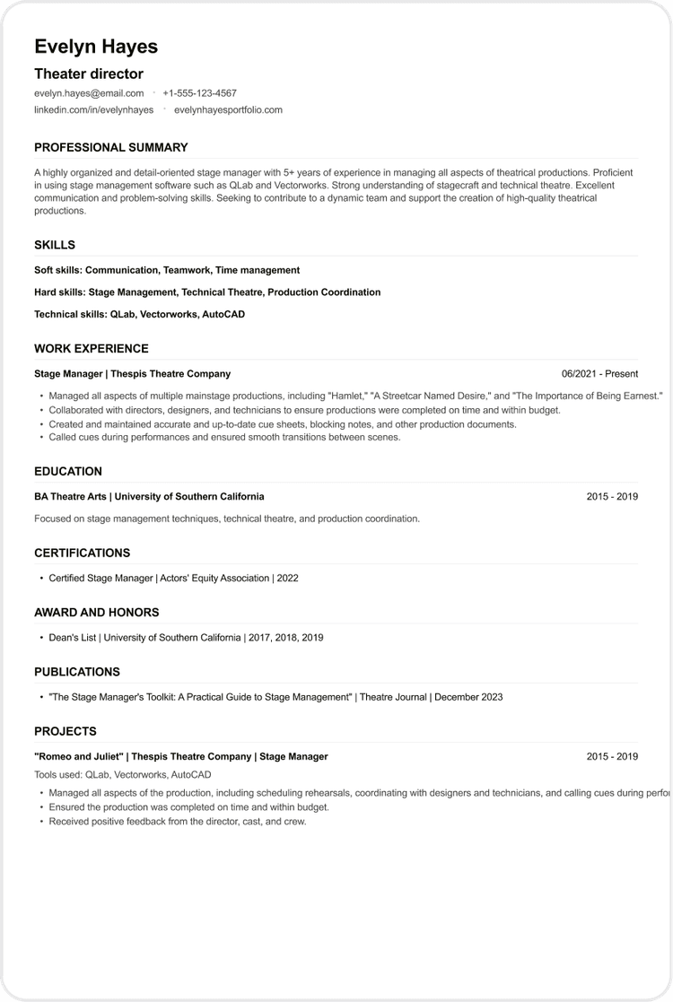 Theater Director