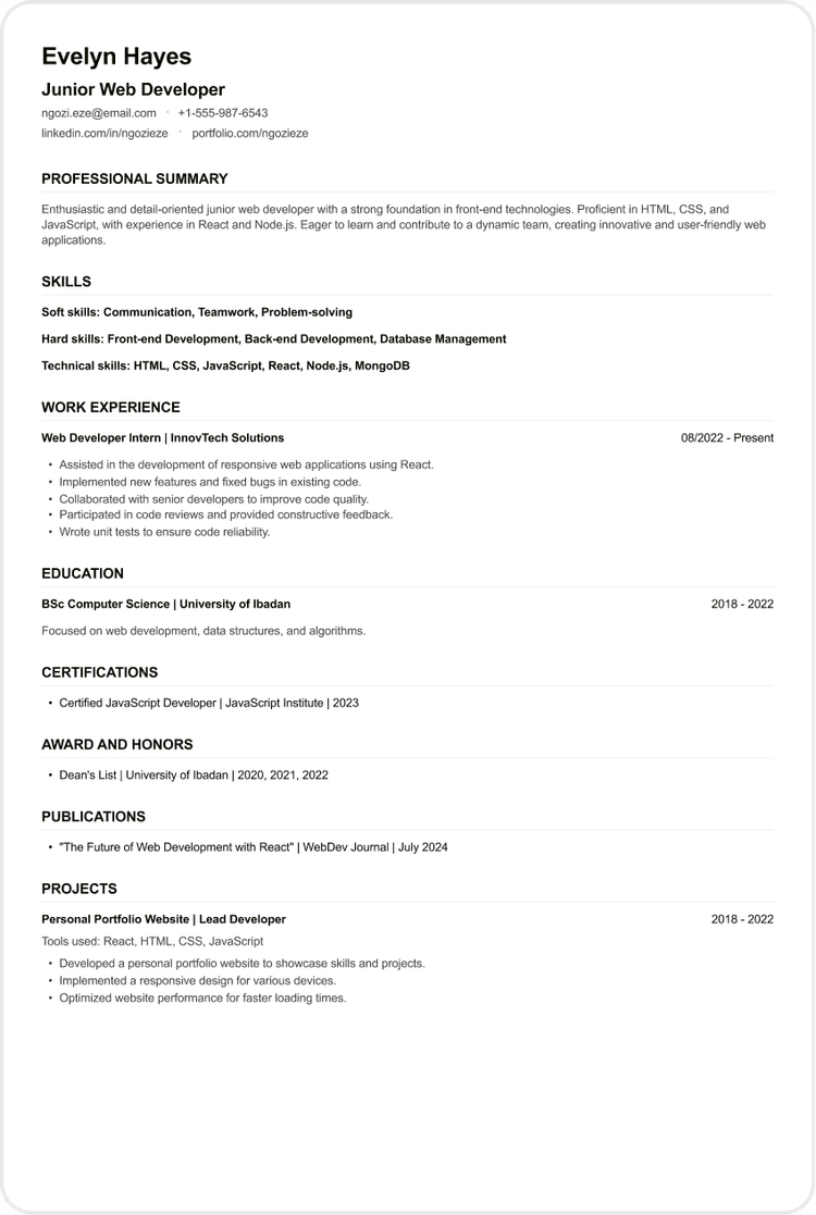 Web Developer