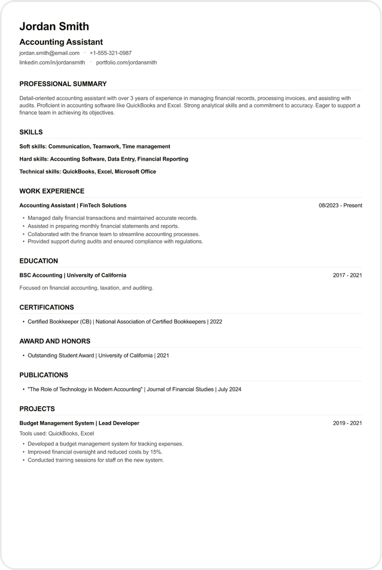 Accounting Assistant