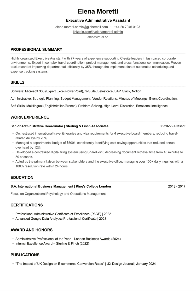 Admin Assistant